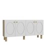 HANAH HOME Komoda Nef Sapphire Oak White - slika 4