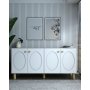 HANAH HOME Komoda Nef Sapphire Oak White - slika 1
