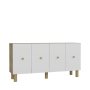 HANAH HOME Komoda Zeyn Sapphire Oak White - slika 4