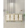 HANAH HOME Komoda Tuna White Gold - slika 1
