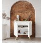 HANAH HOME Komoda Venezia 75 Sapphire Oak White - slika 3