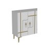 HANAH HOME Komoda Sina White Gold - slika 5