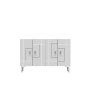 HANAH HOME Komoda Sina White Silver - slika 3