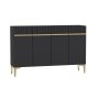 HANAH HOME Komoda Swiss Anthracite Gold - slika 4