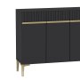 HANAH HOME Komoda Swiss Anthracite Gold - slika 5