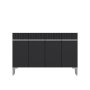 HANAH HOME Komoda Swiss Anthracite Silver - slika 3