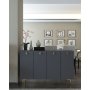 HANAH HOME Komoda Betty Anthracite Gold - slika 1
