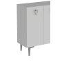 HANAH HOME Komoda Leyla White Silver - slika 5