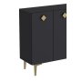 HANAH HOME Komoda More Anthracite Gold - slika 5