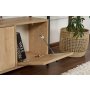 HANAH HOME Komoda Solace Oak Black - slika 4