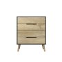 HANAH HOME Komoda Flora Anthracite Sapphire Oak - slika 4