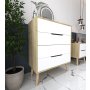 HANAH HOME Komoda Flora Sapphire Oak White - slika 2