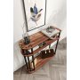 HANAH HOME Polica Caprio Walnut - slika 3