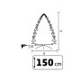 HOME Veštačka jelka 150cm sa osvetljenjem i snegom - slika 3