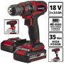 EINHELL Akumulatorska bušilica/odvijač +39 pribora + 200 srafova set TC-CD 18/35 Li 4513957 - slika 4