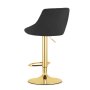Oskar Barska stolica Kast black / gold baza - slika 2