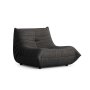 Atelier del Sofa Fotelja sa visokim naslonom Ving Chair Bocek Dark Grey - slika 1