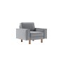 Atelier del Sofa 1-Seat Sofa Sparrow 1 Fog Grey Walnut - slika 1