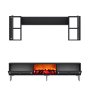 HANAH HOME TV polica Orion Fireplace Anthracite Silver - slika 5