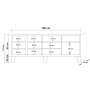 HANAH HOME TV polica Marina Mila 200 - slika 5