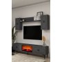 HANAH HOME TV polica Weny Bohem Fireplace Anthracite - slika 2