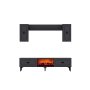 HANAH HOME TV polica Weny Bohem Fireplace Anthracite - slika 3