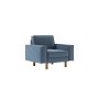 Atelier del Sofa 1-Seat Sofa Sparrow 1 Ocean Blue Walnut - slika 1