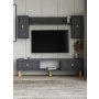 HANAH HOME TV polica Dario Bohem Anthracite - slika 1