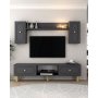 HANAH HOME TV polica Polen Bohem Anthracite - slika 1