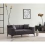 Atelier del Sofa 2-Seat Sofa dvosed New Petra 2 Anthracite - slika 1