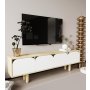 HANAH HOME TV polica Lazio Sapphire Oak White - slika 2