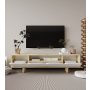 HANAH HOME TV polica Lazio Sapphire Oak White - slika 3