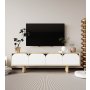 HANAH HOME TV polica Lazio Sapphire Oak White - slika 1
