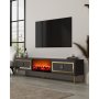 HANAH HOME TV polica Orion Fireplace - Anthracite Gold - slika 2