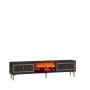 HANAH HOME TV polica Orion Fireplace - Anthracite Gold - slika 4