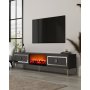HANAH HOME TV polica Orion Fireplace - Anthracite Silver - slika 2