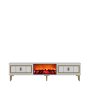 HANAH HOME TV polica Orion Fireplace - White Gold - slika 3