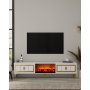 HANAH HOME TV polica Orion Fireplace - White Gold - slika 1