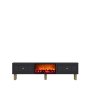 HANAH HOME TV polica Dario Bohem Fireplace - Anthracite - slika 3