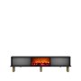 HANAH HOME TV polica Dario Bohem Fireplace - Anthracite - slika 4