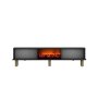 HANAH HOME TV polica Polen Bohem Fireplace - Anthracite - slika 5