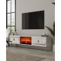HANAH HOME TV polica Orion Fireplace - White Silver - slika 2