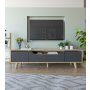 HANAH HOME TV polica Roma 180 Sapphire Oak Anthracite - slika 1