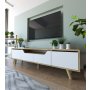 HANAH HOME TV polica Roma 180 Sapphire Oak White - slika 2
