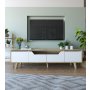 HANAH HOME TV polica Roma 180 Sapphire Oak White - slika 1