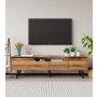 HANAH HOME TV polica Roma 180 Walnut - slika 1