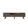 HANAH HOME TV polica Roma 180 Walnut Anthracite - slika 4