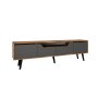 HANAH HOME TV polica Roma 180 Walnut Anthracite - slika 5