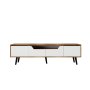 HANAH HOME TV polica Roma 180 Walnut White - slika 2