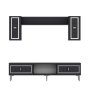 HANAH HOME TV polica Orion Anthracite Silver - slika 3